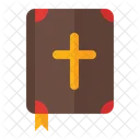 Book Bible Cross Icon