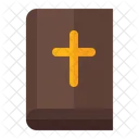 Book Bible Cross Icon
