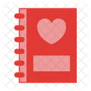 Book Valentine Love Icon