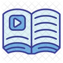 Book Education Video Tutorial Icon