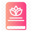 Book Lotus Flower Wellness Icon