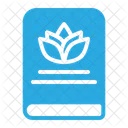 Book Lotus Flower Wellness Icon