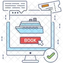 Cruise Booking Online Reservation Cruise Reservation Icon