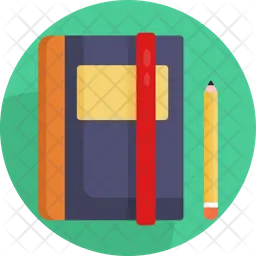 Book and a pen  Icon