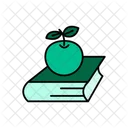 Book And Apple  Icon