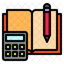 Book Pen Calculator Icon