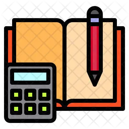 Book And Calculator  Icon