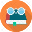Book and glasses  Icon