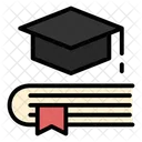Graduation Book Graduation Cap Icon