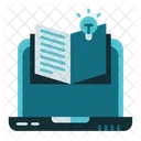 Book And Laptop  Icon