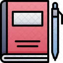 Book And Pen  Icon