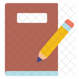 Book And Pencil  Icon