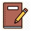 Book And Pencil  Icon