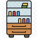 Book Cabinet Book Rack Bookshelf Icon