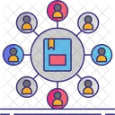 Book Club Distribute Connection Network Icon