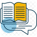 Book Conversation Lifelong Learning Icon Book Club Icon
