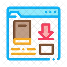 Book Download Folder  Icon