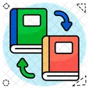 Book Exchange Book Transfer Book Interchange Icon