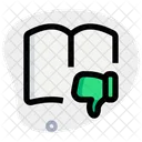 Open Book Dislike Icon