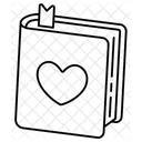 Book Heart Love Valentine Icon