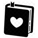 Book Heart Love Valentine Icon