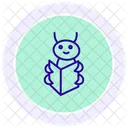Book Insect Lice Icon