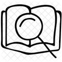 Book Magnifier Research Icon