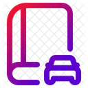 Book Car Driving License Icon