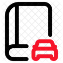 Book Car Driving License Icon