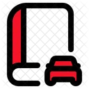Book Car Driving License Icon