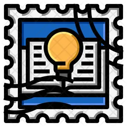Book Idea Stamp  Icon