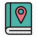 Book Map Gps Study Icon