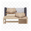 Desk Book Room Icon