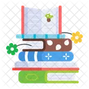 Book Pile  Icon