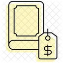 Book Price Color Shadow Thinline Icon Icon