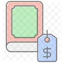 Book Price Lineal Color Icon Icon