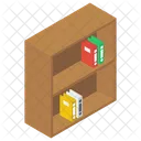 Book Rack Reading Room Educational Books Icon