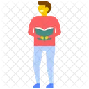 Book Reading Boy  Icon