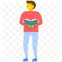 Book Reading Boy  Icon