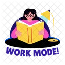 Book Reading Study Student Icon