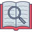 Book Search Search Content Content Analysis Icon