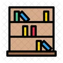 Library Books Shelves Icon