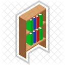 Book Shelf School Library Textbook Storage Icon