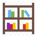 Book Shelves Library Education Icon