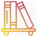 Bookshelves Library Study Icon