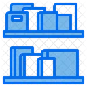 Bookshelves Books Library Icon