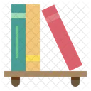 Bookshelves Library Study Icon