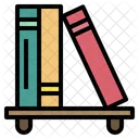 Bookshelves Library Study Icon