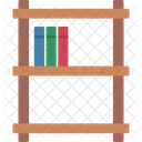 Book Shelves Interior Study Icon