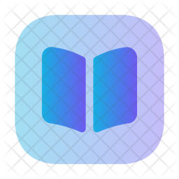Book Square Icon - Download in Gradient Style
